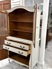 Petite French Provincial China cabinet