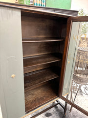 Vintage China cabinet on casters