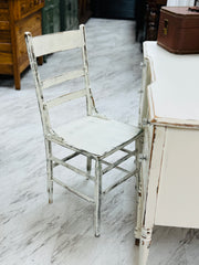 Antique vanity on casters w/chair ￼