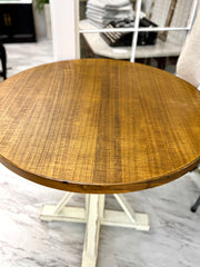 Farmhouse style pedestal table