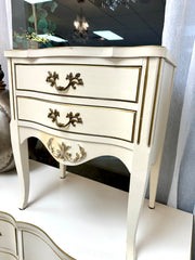 French Provincial nightstand (cream)