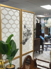 Vintage ornate wood frame mirror