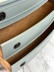 Vintage Hepplewhite-style bow front chest