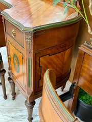 Antique Jacobean double twin bedroom set w/rails ￼