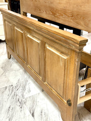 Queen size panel bed w/rails