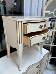 French Provincial nightstand (cream)