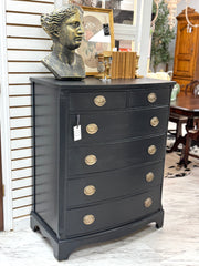 Vintage bow front chest