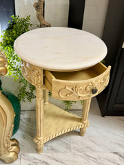Marble top side table