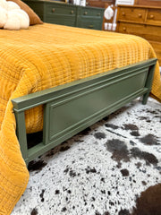 Mid century modern full bed w/rails