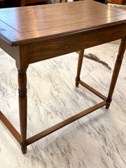 Two-drawer oak desk