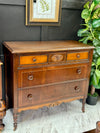 Vintage 3-drawer chest on casters