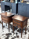 Antique French carved table pair (2)