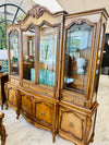 Carved French Provincial China Cabinet ￼