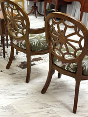 Hepplewhite spider-back chair pair (2)