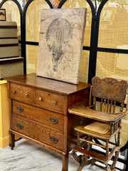 Vintage cane bottom highchair ￼