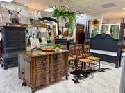 (5) Vintage cane-bottom chairs