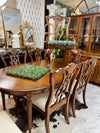 Vintage dining table & 8 chairs