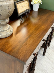 Vintage spindle vanity