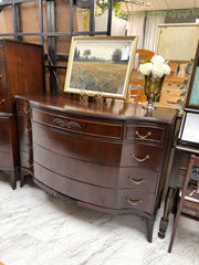 Antique serpentine dresser