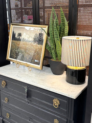 Vintage Eastlake marble-top dresser