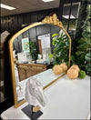 Antique style wide arch mirror