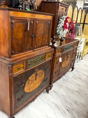 Antique chest of drawers on casters