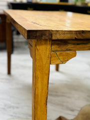 Primitive style plank table