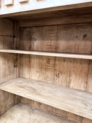 Carved wood armoire