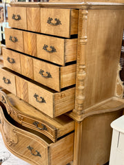 Antique Louis XIV French chest on casters
