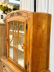 Primitive style china Cabinet