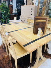 Foldable dining table & 4 chairs