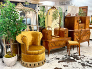 French MCM velvet chair