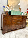 Vintage carved wood buffet/sideboard