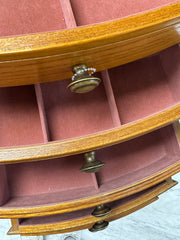 Oak jewelry armoire