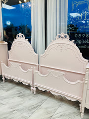 Pink twin bed pair (2)