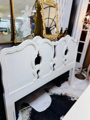 French Provincial Headboard w/rails