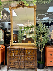 New French style large gold mirror