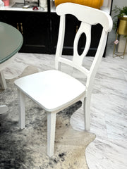 42” round pedestal table  w/4 chairs