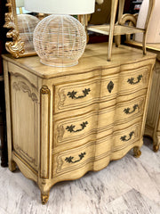 French Provincial 3-drawer dresser/cabinet