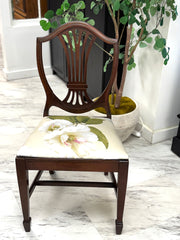 Vintage set of (4) upholstered chairs