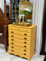 Vintage yellow chest