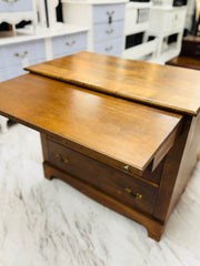 Vintage 3-drawer chest w/pullout desk