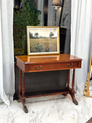 Antique mahogany console table/desk