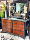 Vintage Mahogany two-tone dresser