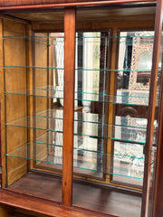 Vintage Empire Style Two Door Bookcase on casters