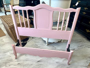 French Provincial twin bed w/rails