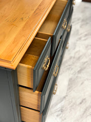 Vintage dresser w/natural top