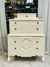 Vintage ivory chest on chest
