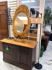 Decorative wooden mirror