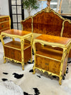 Vintage French Provincial nightstand pair (2)